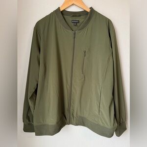 Banana Republic Olive Night Bomber Jacket Women’s Size XXL Zip Closure